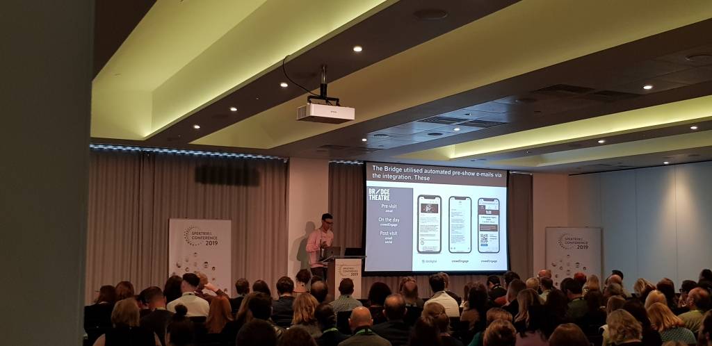 Ash Mann speaking at Spektrix Conference